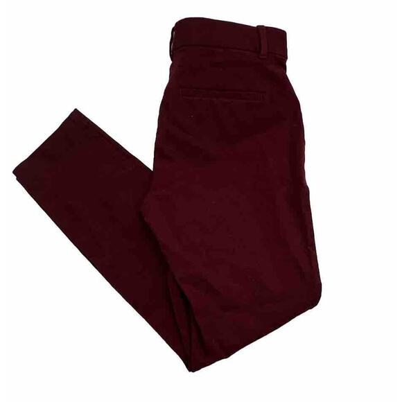 Gap Pants Womens Size 6 Regular Maroon Signature Skinny Ankle Mid Rise Stretch - Picture 6 of 6